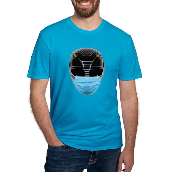 CafePress - Power Rangers Black Ranger W Men's Classic T Shirt - Men's Fitted T-Shirt