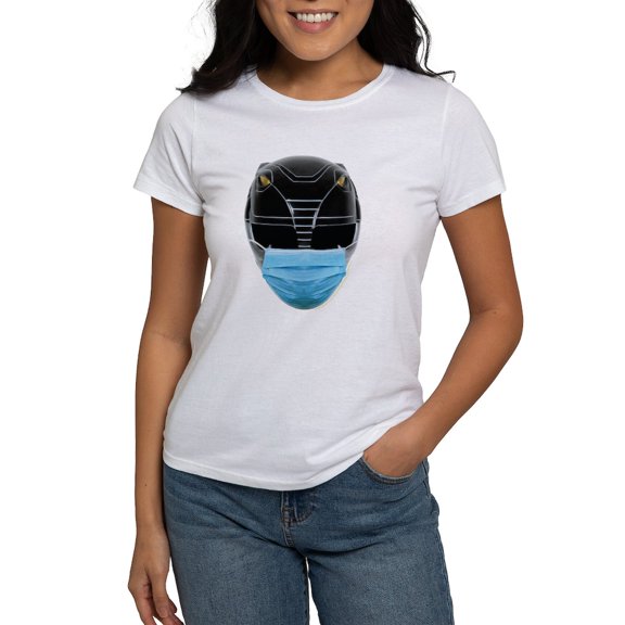 CafePress - Power Rangers Black Ranger W Women's Value T Shirt - Women's Classic T-Shirt