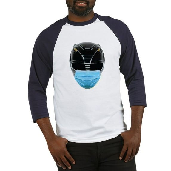 CafePress - Power Rangers Black Ranger We - Cotton Baseball Jersey, 3/4 Raglan Sleeve Shirt