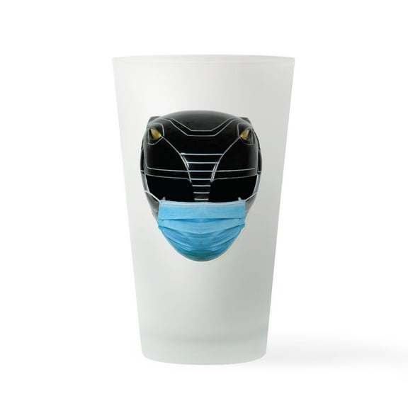 CafePress - Power Rangers Black Ranger Wearing - Pint Glass, Drinking Glass, 16 oz. CafePress