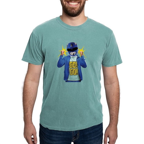 CafePress - Power Rangers Blue R Men's Comfort Colors® T Shirt - Mens Comfort Colors Shirt