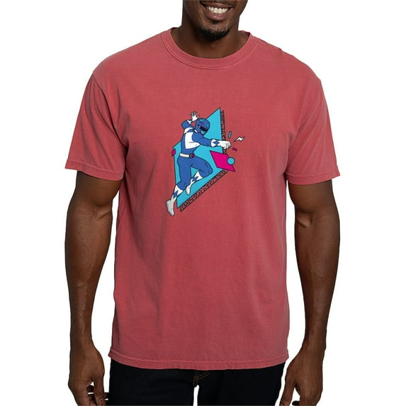 CafePress - Power Rangers Blue R Men's Comfort Colors® T Shirt - Mens Comfort Colors Shirt