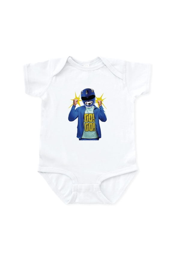 - Power Rangers Blue Ranger Go! Go! - Baby Light Bodysuit, Size Newborn - 24 Months