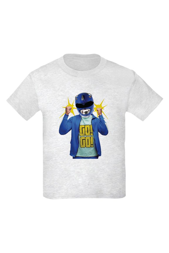 - Power Rangers Blue Ranger Go! Go! Kids T Shirt - Light T-Shirt Kids XS-XL