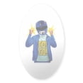 thumbnail image 1 of CafePress - Power Rangers Blue Ranger Go! Go! - Sticker (Oval), 1 of 1