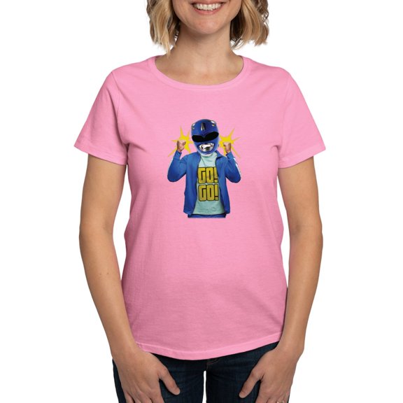 CafePress - Power Rangers Blue Ranger Go Women's Value T Shirt - Women's Traditional Fit Dark T-Shirt