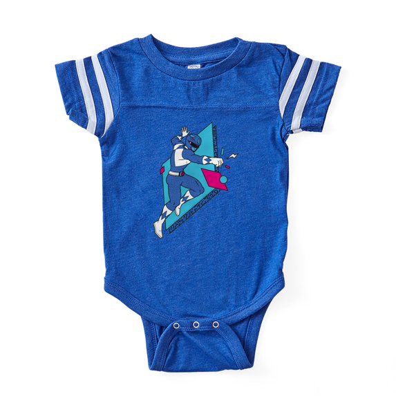 CafePress - Power Rangers Blue Ranger P - Cute Infant Baby Football Bodysuit