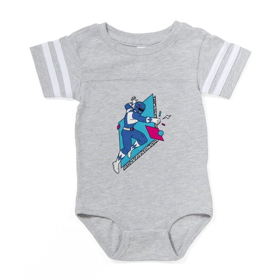 CafePress - Power Rangers Blue Ranger P - Cute Infant Baby Football Bodysuit