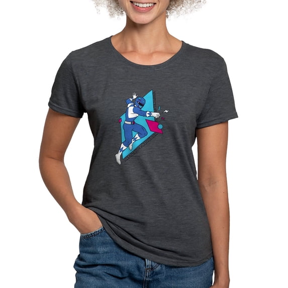 CafePress - Power Rangers Blue Ranger P Women's Deluxe T Shirt - Womens Tri-blend T-Shirt