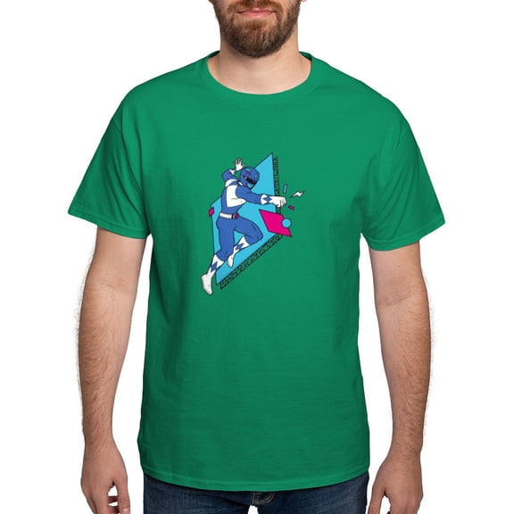 CafePress - Power Rangers Blue Ranger Punc Men's Value T Shirt - Men's Classic Graphic Cotton T-Shirt