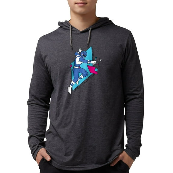CafePress - Power Rangers Blue Ranger Punch - Mens Hooded Shirt