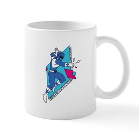 CafePress - Power Rangers Blue Ranger Punchi - 11 oz Ceramic Mug - Novelty Coffee Tea Cup