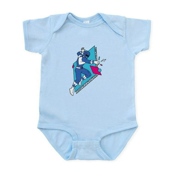 CafePress - Power Rangers Blue Ranger Punching - Baby Light Bodysuit, Size Newborn - 24 Months