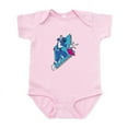 thumbnail image 1 of CafePress - Power Rangers Blue Ranger Punching - Baby Light Bodysuit, Size Newborn - 24 Months, 1 of 4