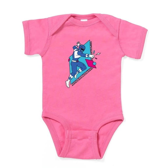CafePress - Power Rangers Blue Ranger Punching - Cute Infant Bodysuit Baby Romper - Size Newborn - 24 Months