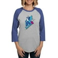 thumbnail image 1 of CafePress - Power Rangers Blue Ranger Women's Baseball T Shirt - Womens Baseball Tee, 1 of 4