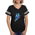 thumbnail image 1 of CafePress - Power Rangers Blue Ranger Women's Football T Shirt - Womens Football Shirt, 1 of 4