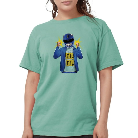 CafePress - Power Rangers Blue Women's Comfort Colors® T Shirt - Womens Comfort Colors® Shirt