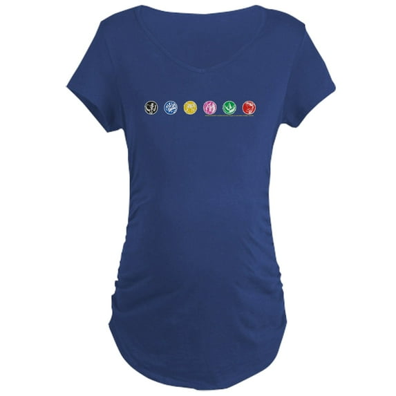 CafePress - Power Rangers Dino Zord Women's Maternity T Shirt - Maternity Dark T-Shirt