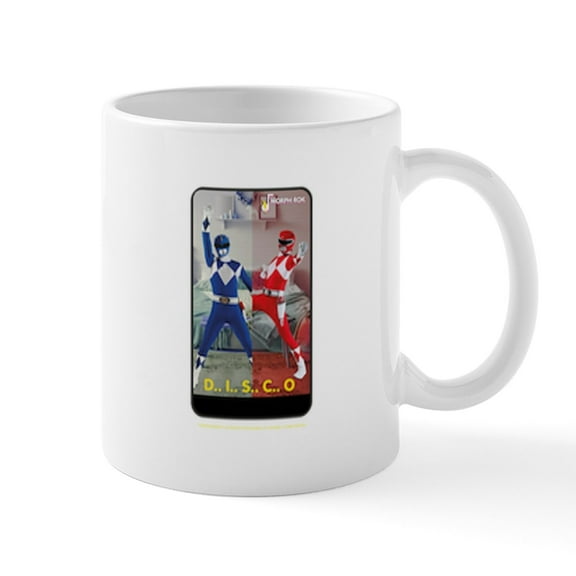 CafePress - Power Rangers Disco - 11 oz Ceramic Mug - Novelty Coffee Tea Cup