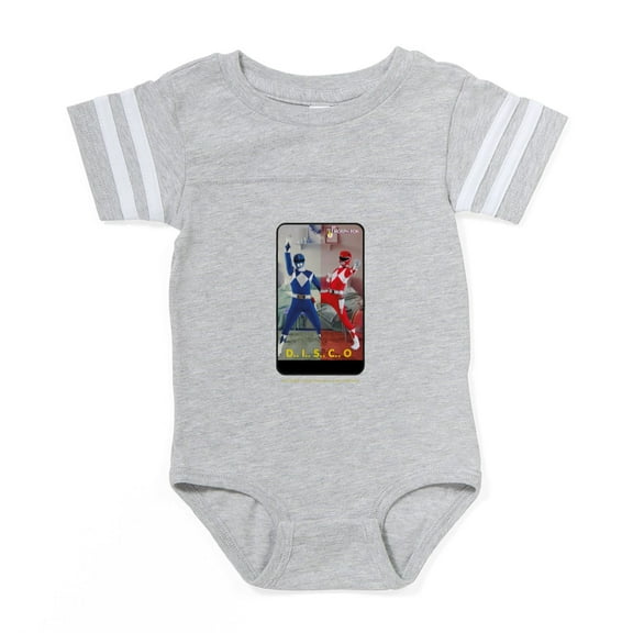 CafePress - Power Rangers Disco - Cute Infant Baby Football Bodysuit