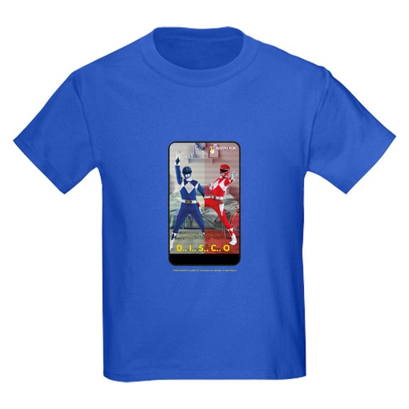 CafePress - Power Rangers Disco Kids T Shirt - Dark T-Shirt Kids XS-XL