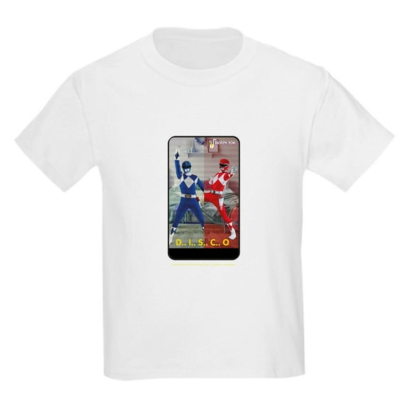 CafePress - Power Rangers Disco Kids T Shirt - Light T-Shirt Kids XS-XL