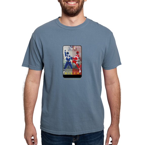 CafePress - Power Rangers Disco Men's Comfort Colors® T Shirt - Mens Comfort Colors Shirt