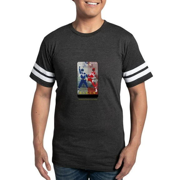 CafePress - Power Rangers Disco Men's Football T Shirt - Mens Football Shirt