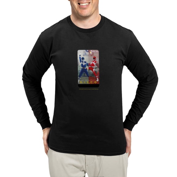 CafePress - Power Rangers Disco Men's Long Sleeve T Shirt - Long Sleeve Dark T-Shirt