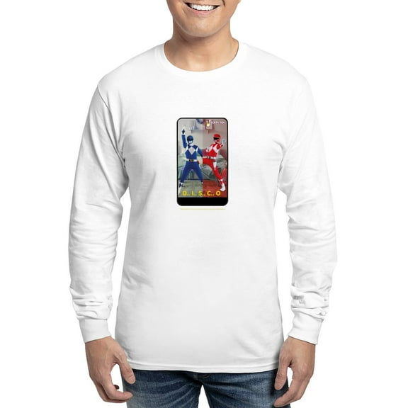 CafePress - Power Rangers Disco Men's Long Sleeve T Shirt - Unisex Cotton Long Sleeve T-Shirt