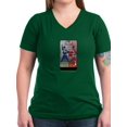 thumbnail image 1 of CafePress - Power Rangers Disco Women's V Neck T Shirt - Women's V-Neck Dark T-Shirt, 1 of 1