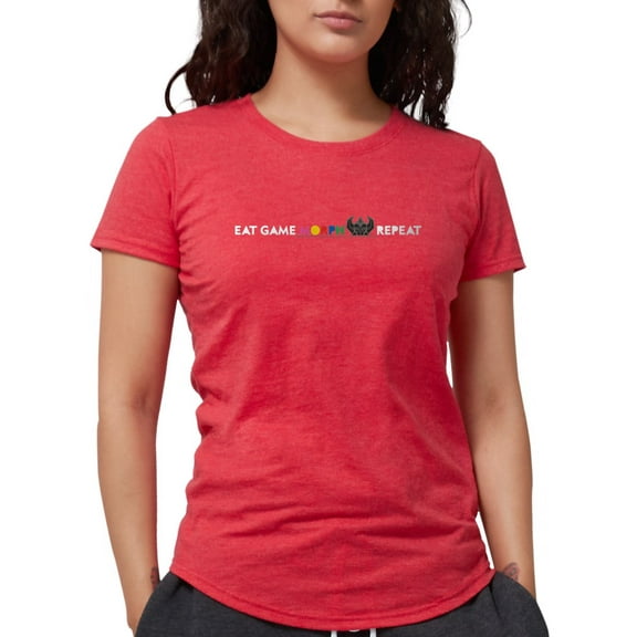 CafePress - Power Rangers Eat Game Morp Women's Deluxe T Shirt - Womens Tri-blend T-Shirt