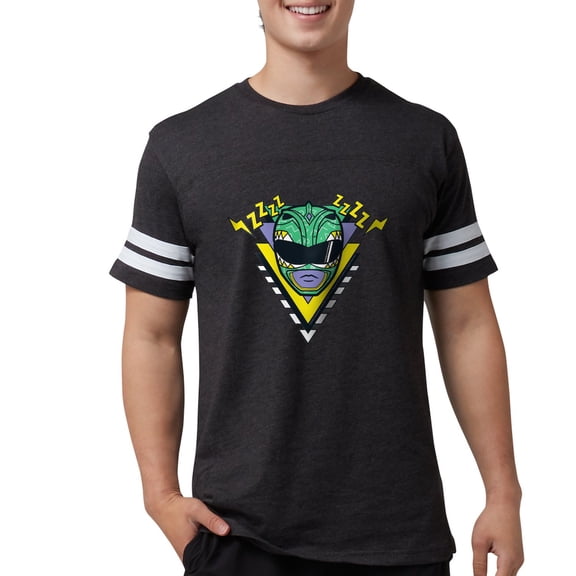 CafePress - Power Rangers Green Ranger Men's Football T Shirt - Mens Football Shirt
