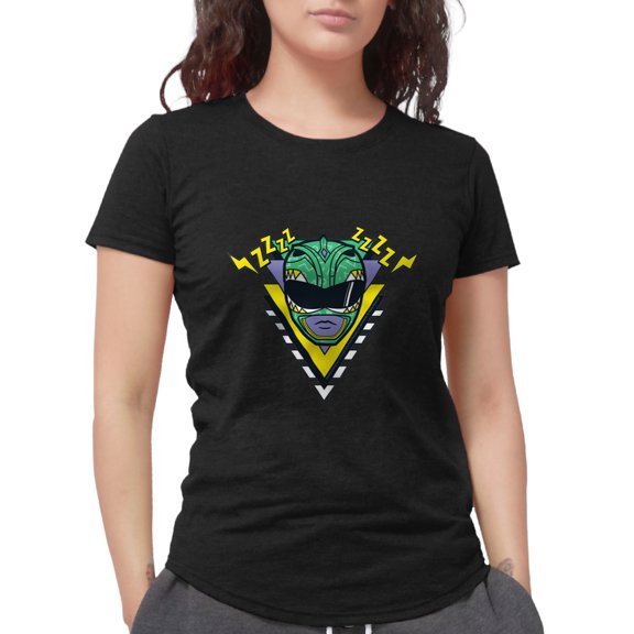 CafePress - Power Rangers Green Ranger Women's Deluxe T Shirt - Womens Tri-blend T-Shirt