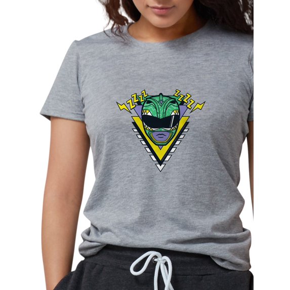 CafePress - Power Rangers Green Ranger Women's Deluxe T Shirt - Womens Tri-blend T-Shirt