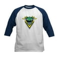 thumbnail image 1 of CafePress - Power Rangers Green Ranger Z Kids Baseball T Shirt - Kids Cotton Baseball Jersey, 3/4 Sleeve Shirt, 1 of 4