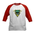 thumbnail image 1 of CafePress - Power Rangers Green Ranger Z Kids Baseball T Shirt - Kids Cotton Baseball Jersey, 3/4 Sleeve Shirt, 1 of 4