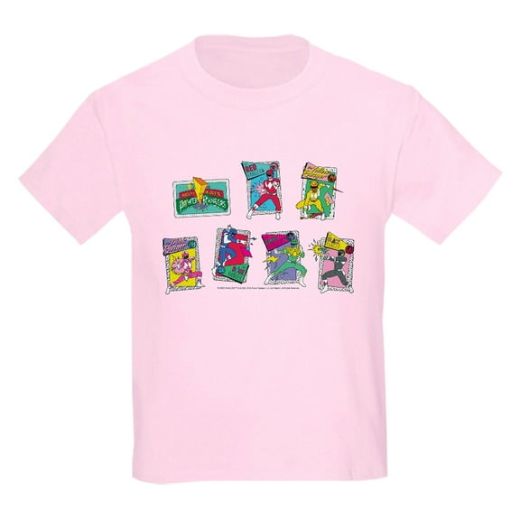 CafePress - Power Rangers Group Shots Kids T Shirt - Light T-Shirt Kids XS-XL