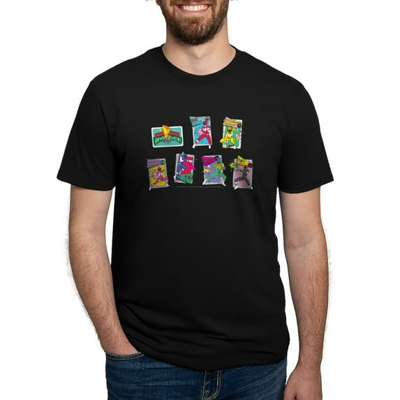 CafePress - Power Rangers Group Shots Men's Deluxe T Shirt - Mens Tri-blend T-Shirt