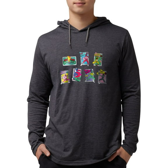 CafePress - Power Rangers Group Shots - Mens Hooded Shirt