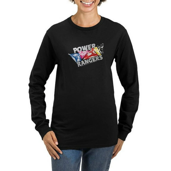 CafePress - Power Rangers Hero Pos Women's Long Sleeve T Shirt - Women's Long Sleeve Graphic Tee Casual Fit