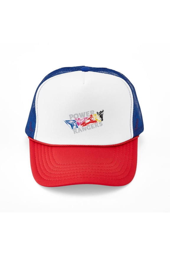- Power Rangers Hero Poses - Adjustable Unisex Printed Trucker Hat with Mesh Back