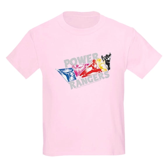 CafePress - Power Rangers Hero Poses Kids T Shirt - Light T-Shirt Kids XS-XL