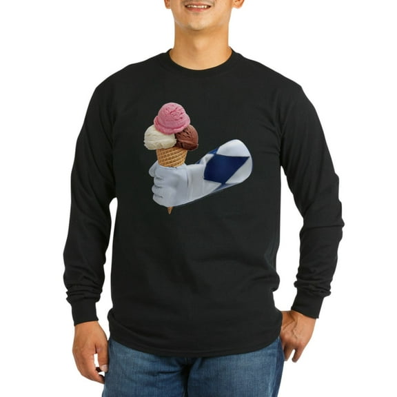 CafePress - Power Rangers Holding Ic Men's Long Sleeve T Shirt - Long Sleeve Dark T-Shirt