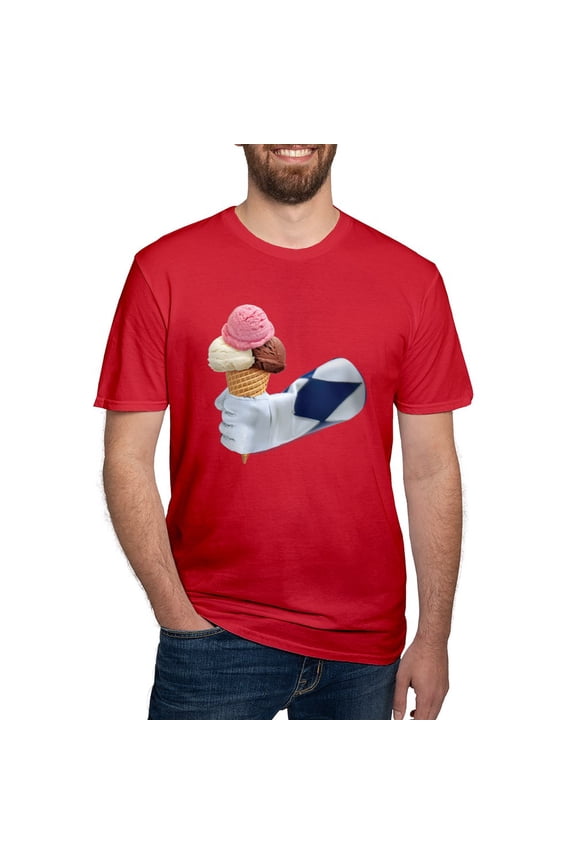 - Power Rangers Holding Ice Cr Men's Classic T Shirt - Men's Fitted T-Shirt