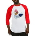 thumbnail image 1 of CafePress - Power Rangers Holding Ice Cre - Cotton Baseball Jersey, 3/4 Raglan Sleeve Shirt, 1 of 4