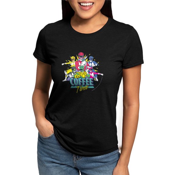 CafePress - Power Rangers It's Coffee T Women's Deluxe T Shirt - Womens Tri-blend T-Shirt