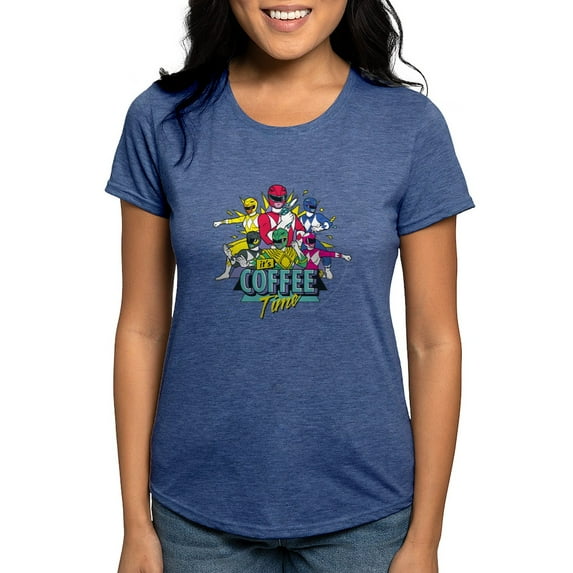 CafePress - Power Rangers It's Coffee T Women's Deluxe T Shirt - Womens Tri-blend T-Shirt