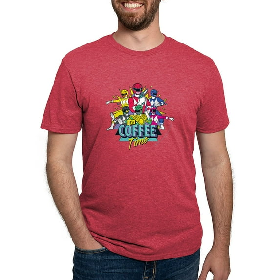 CafePress - Power Rangers It's Coffee Tim Men's Deluxe T Shirt - Mens Tri-blend T-Shirt
